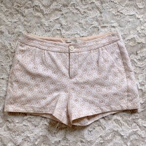 LC Lauren Conrad Ivory pleated shorts